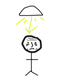 Overhead lighting.